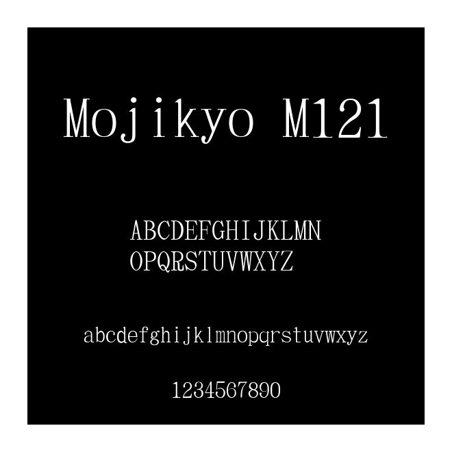 Mojikyo M121