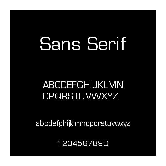 Sans Serif