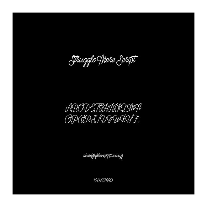 Struggle More Script
