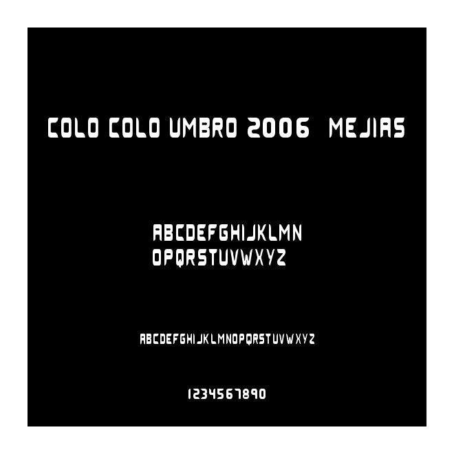 Colo Colo Umbro 2006 (MEJIAS)