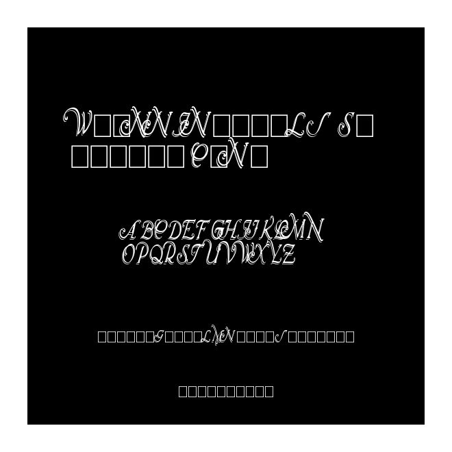 Wrenn Initials Shadowed Cond