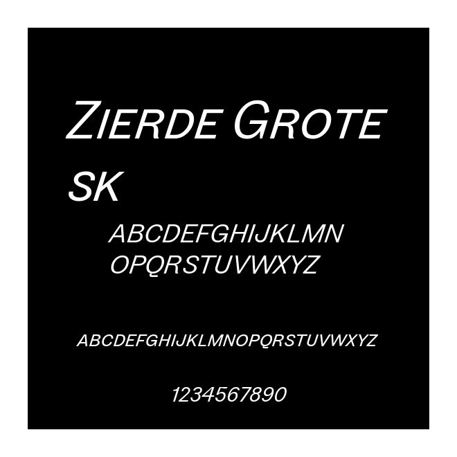 Zierde Grotesk