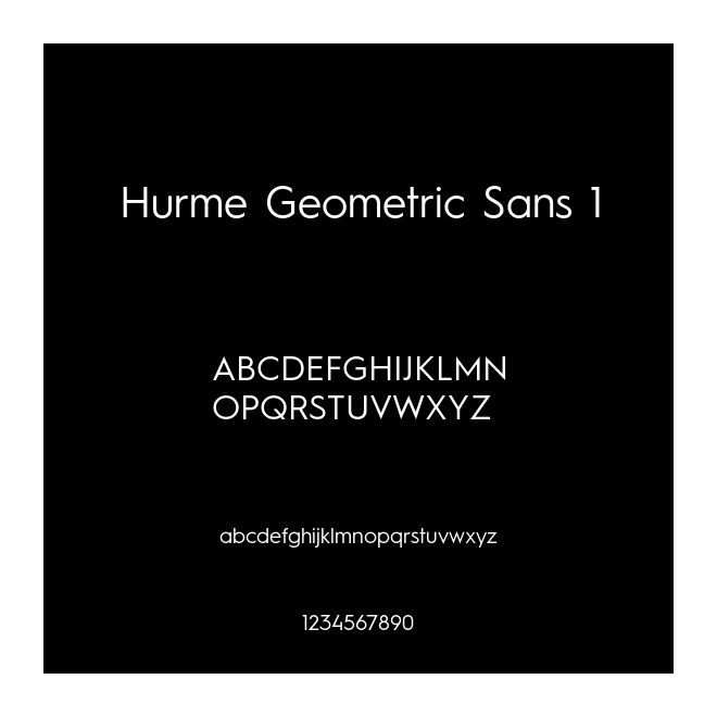 Hurme Geometric Sans 1