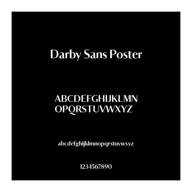 Darby Sans Poster