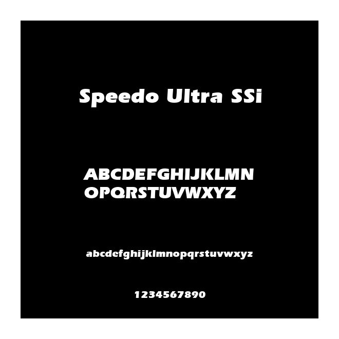 Speedo Ultra SSi