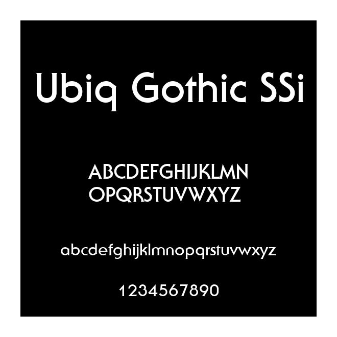 Ubiq Gothic SSi
