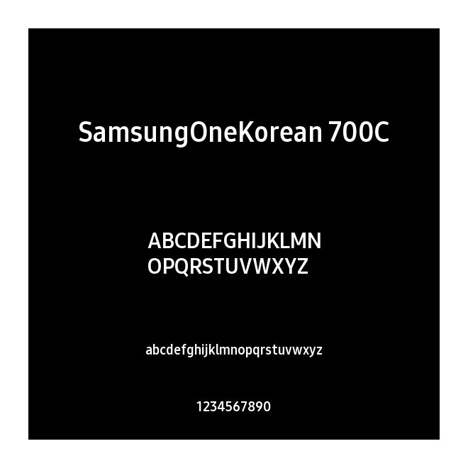 SamsungOneKorean 700C