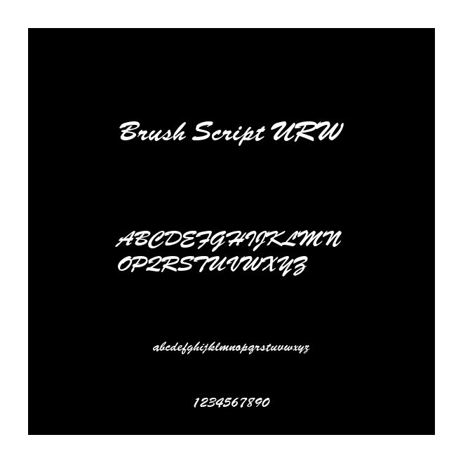 Brush Script URW