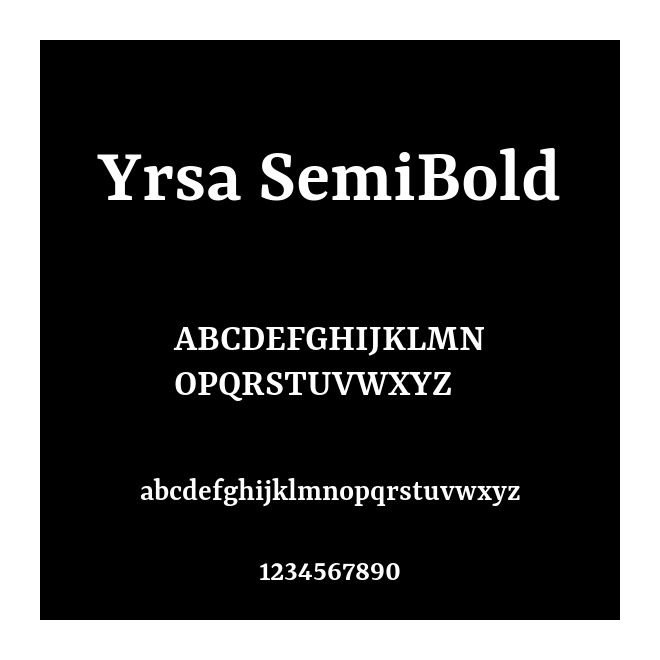 Yrsa SemiBold