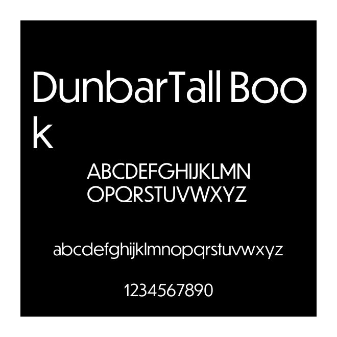 DunbarTall Book