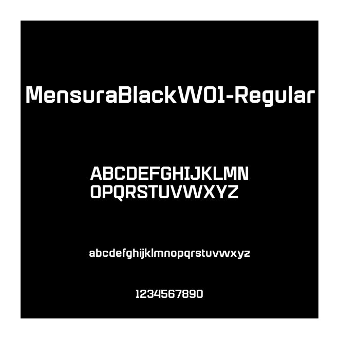 MensuraBlackW01-Regular