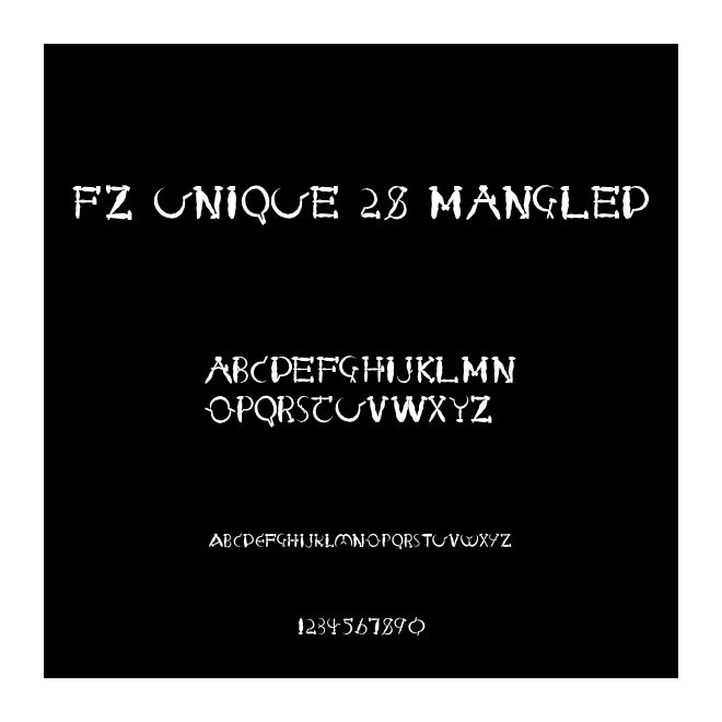 FZ UNIQUE 28 MANGLED