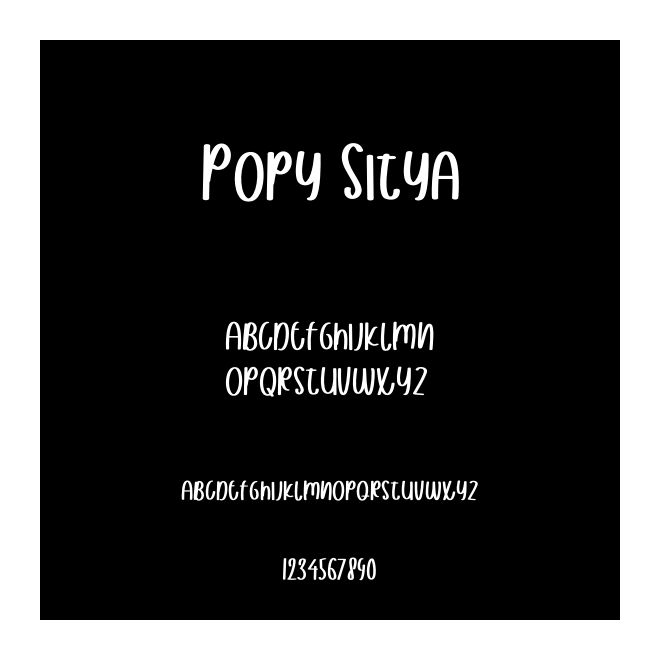 Popy Sitya