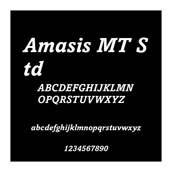 Amasis MT Std
