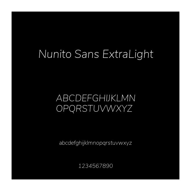 Nunito Sans ExtraLight