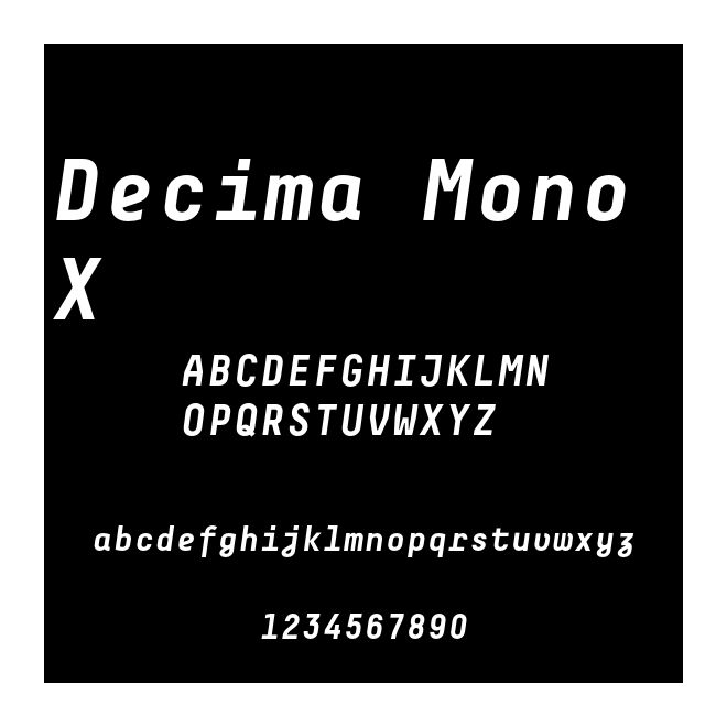 Decima Mono X