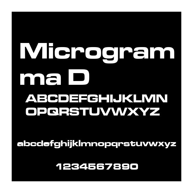 Microgramma D