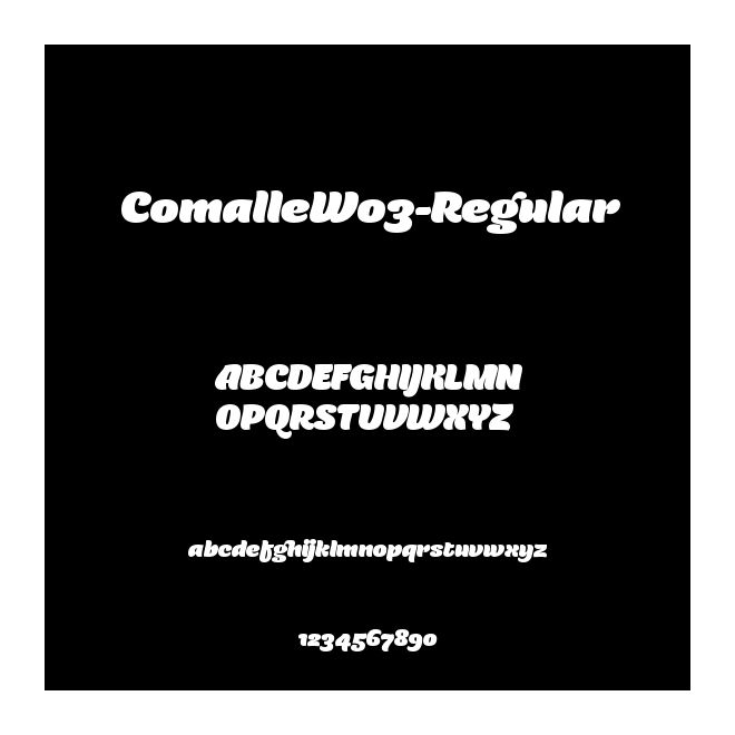 ComalleW03-Regular