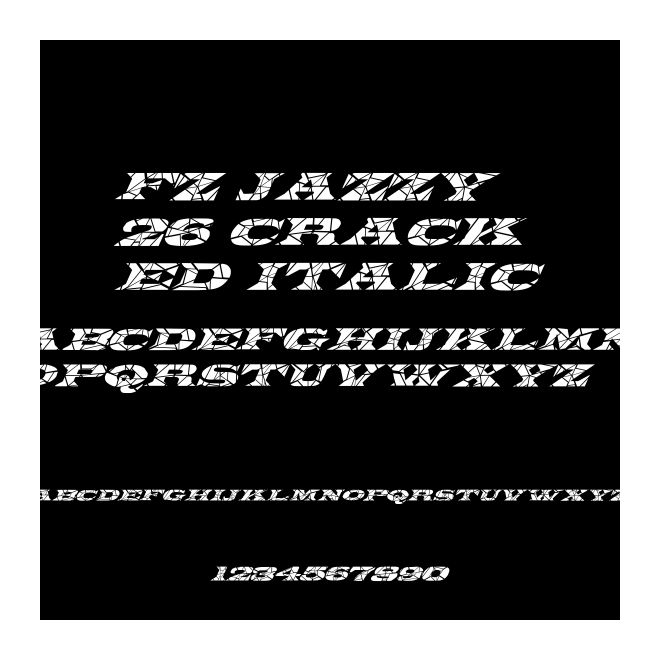 FZ JAZZY 26 CRACKED ITALIC