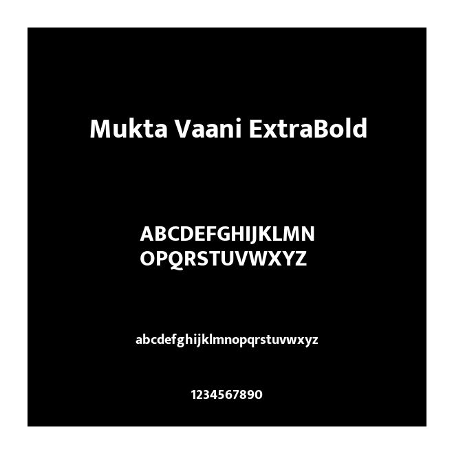 Mukta Vaani ExtraBold