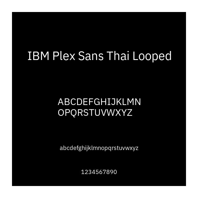 IBM Plex Sans Thai Looped