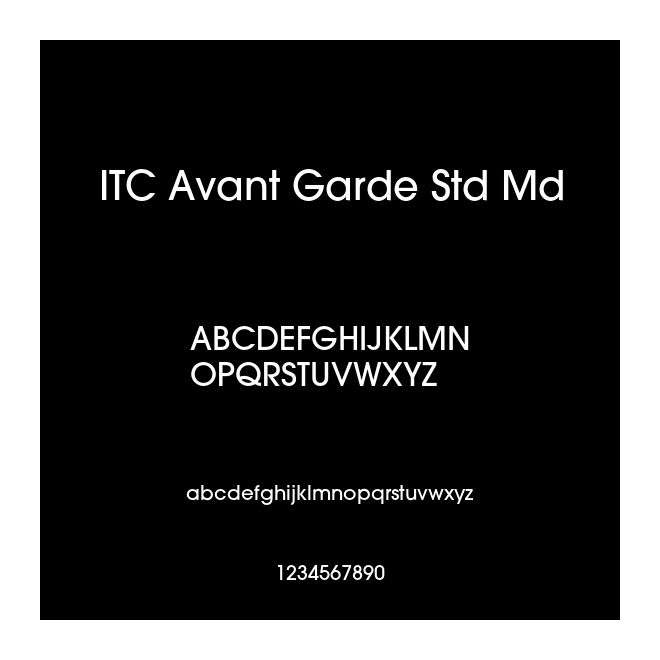 ITC Avant Garde Std Md