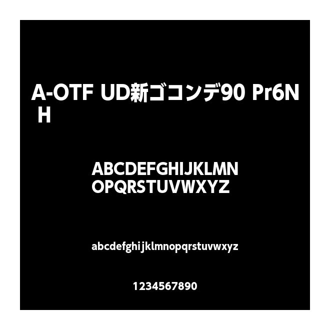 A-OTF UD新ゴコンデ90 Pr6N H