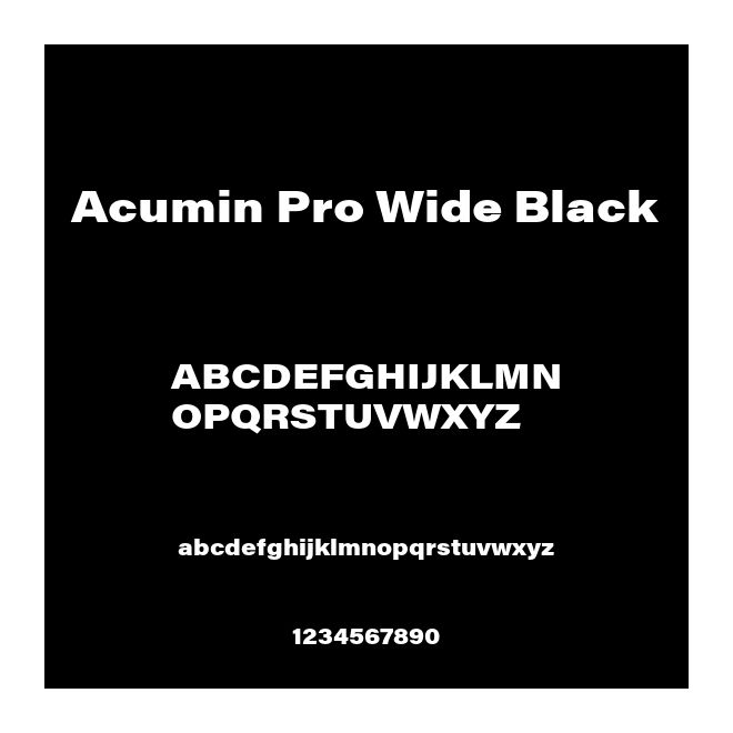 Acumin Pro Wide Black