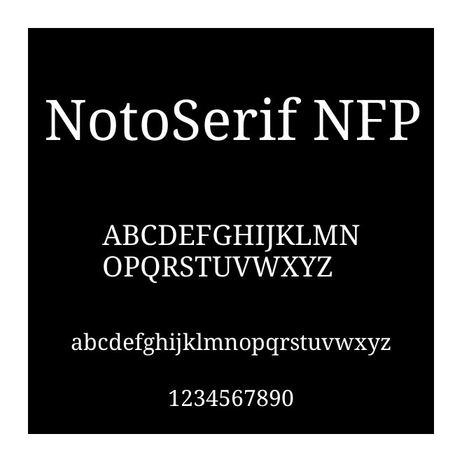 NotoSerif NFP