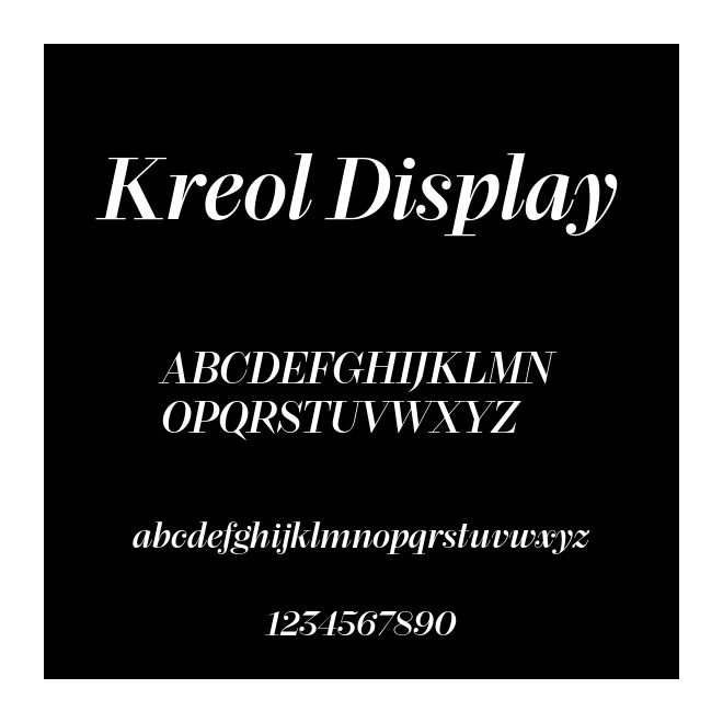 Kreol Display