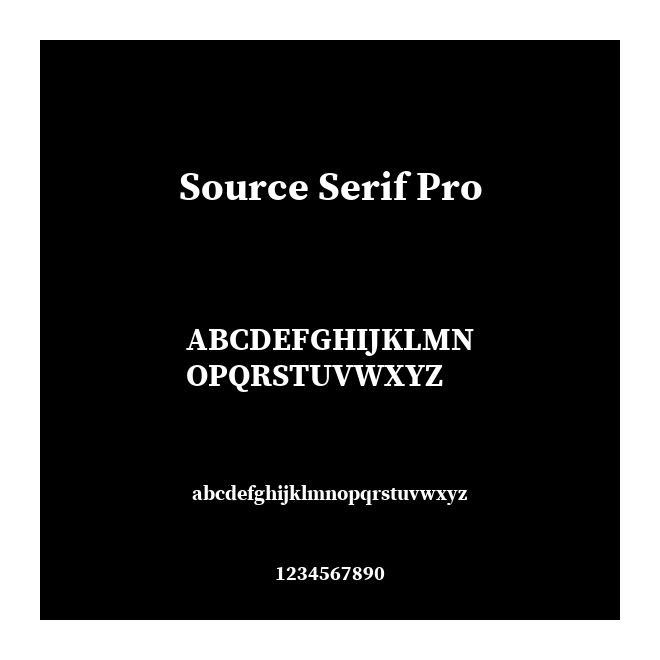 Source Serif Pro