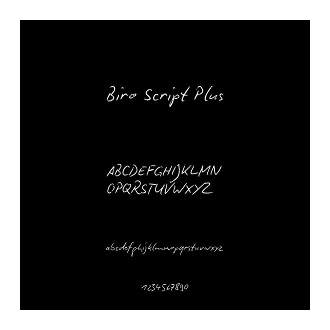 Biro Script Plus