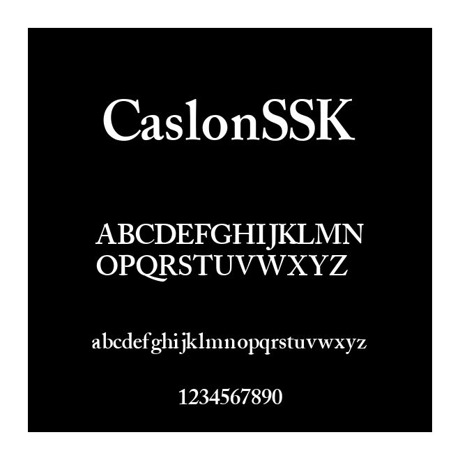 CaslonSSK