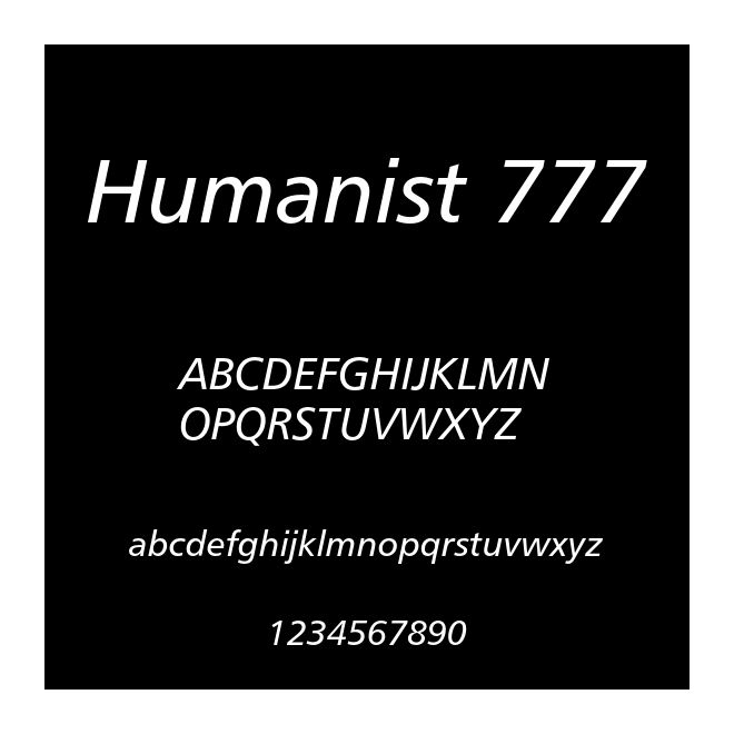 Humanist 777