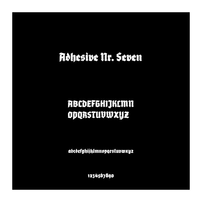 Adhesive Nr. Seven