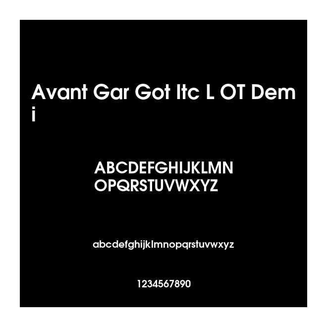 Avant Gar Got Itc L OT Demi