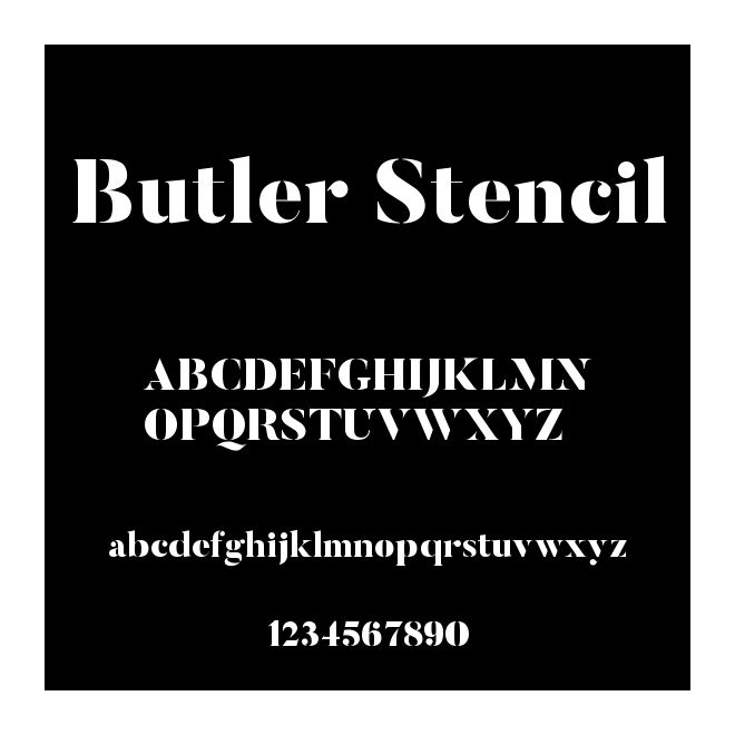 Butler Stencil