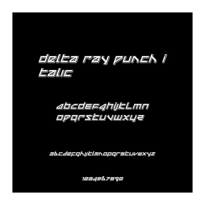 Delta Ray Punch Italic