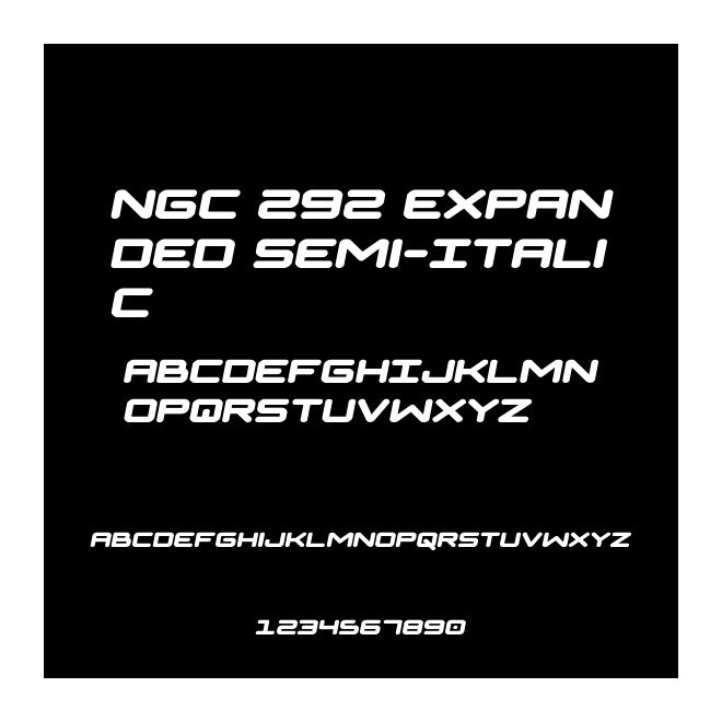 NGC 292 Expanded Semi-Italic