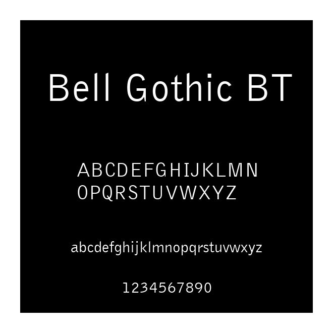 Bell Gothic BT
