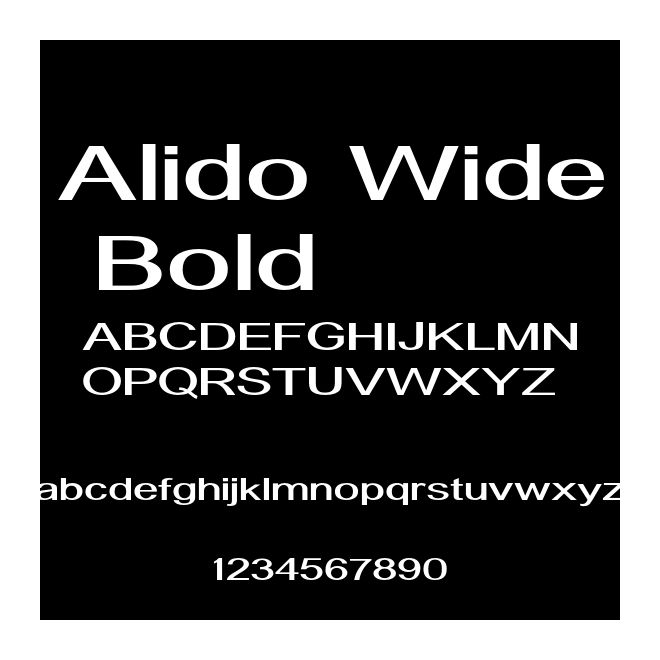 Alido Wide Bold