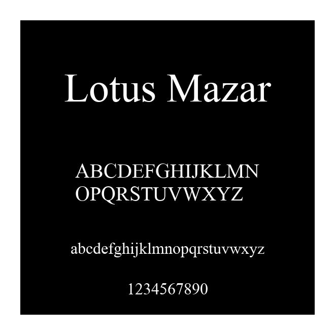 Lotus Mazar