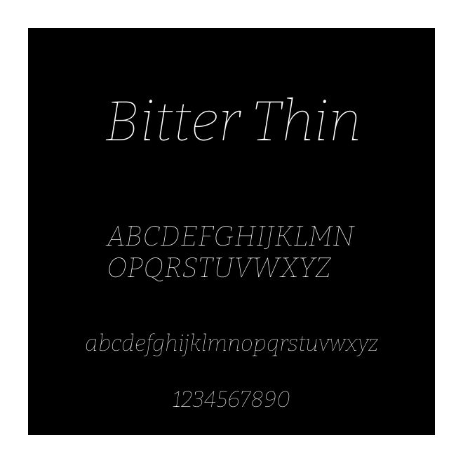 Bitter Thin
