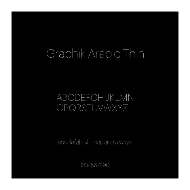 Graphik Arabic Thin