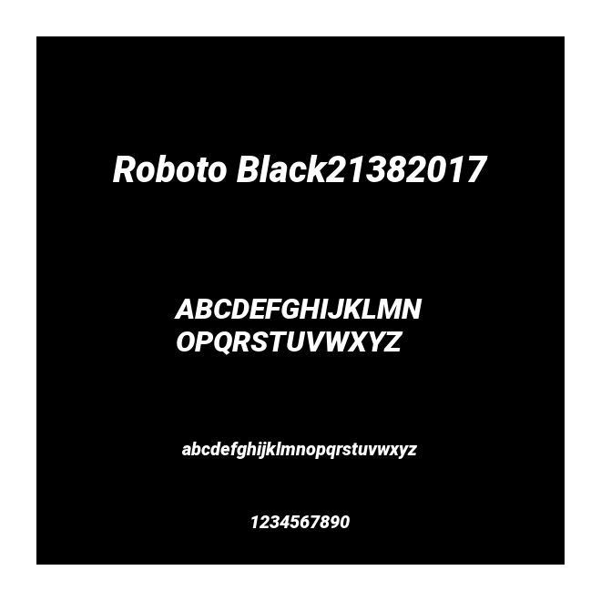Roboto Black21382017