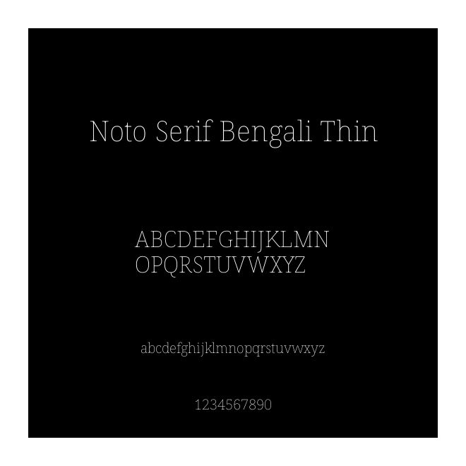 Noto Serif Bengali Thin