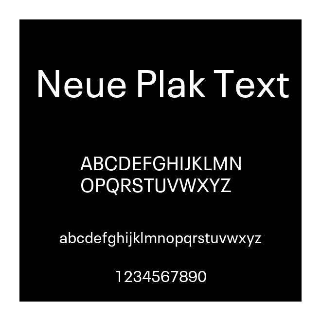 Neue Plak Text
