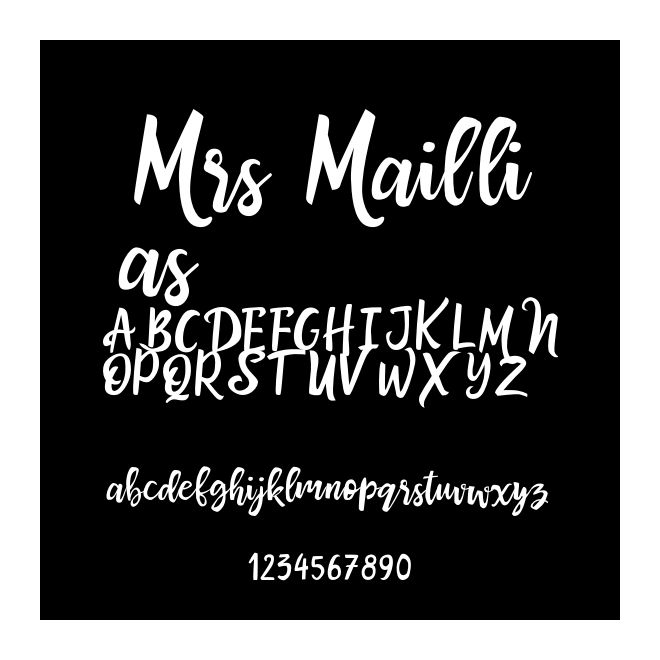 Mrs Maillias