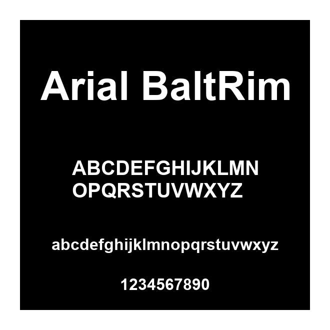 Arial BaltRim