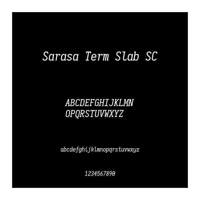Sarasa Term Slab SC